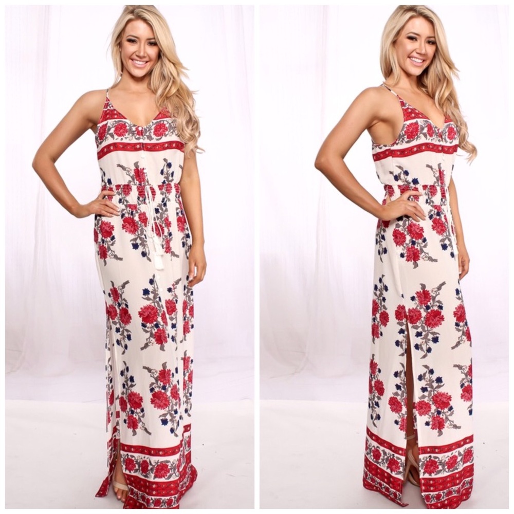 Print Maxi Dress - Picture 2 of 3